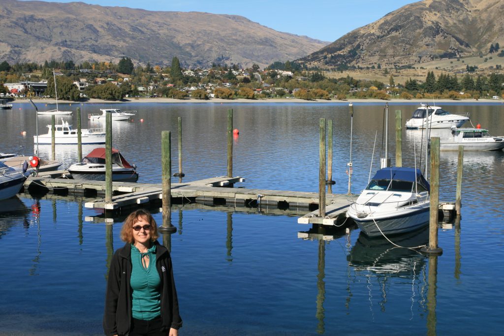 Boat harbor in Wanaka New Zealand